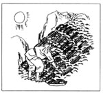 \ 三,放在山坡上日晒雨淋