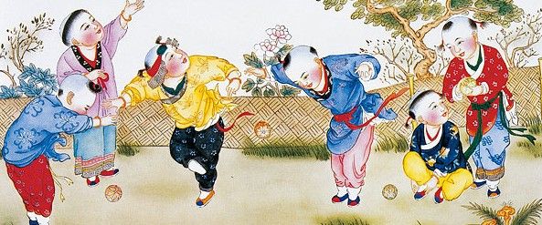 中国古代的体育比赛项目:蹴鞠、击剑、十五柱球 \