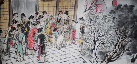 接外孙贾母惜孤女